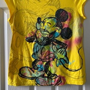 Disney Mickey Mouse Painted Shirt 19 Junior